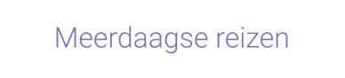 Meerdaagse reizen