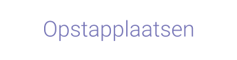 Opstapplaatsen